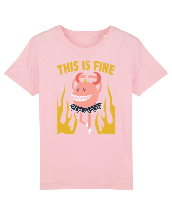 This Is Fine Monster Ballerina Cotton Pink