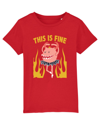 This Is Fine Monster Ballerina Red