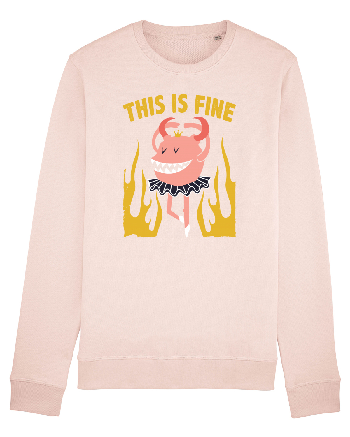 Bluză mânecă lungă Unisex Rise Candy Pink