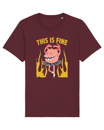 This Is Fine Monster Ballerina Burgundy
