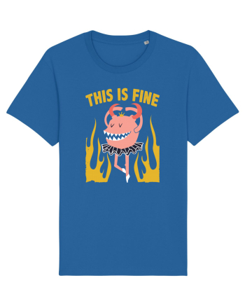 This Is Fine Monster Ballerina Royal Blue