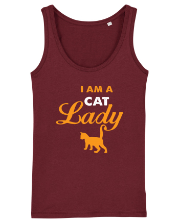 I am a Cat Lady Burgundy