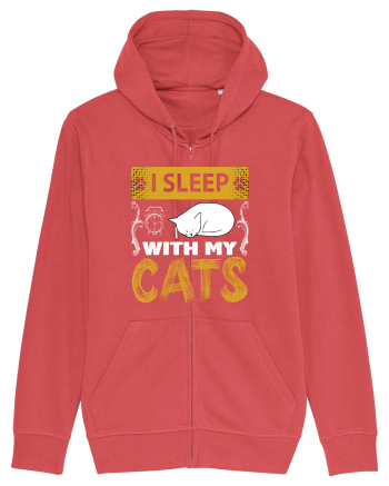 I Sleep With My Cats Carmine Red
