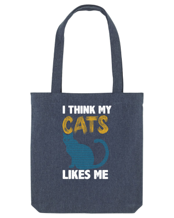 I Think Cats Likes Me Midnight Blue