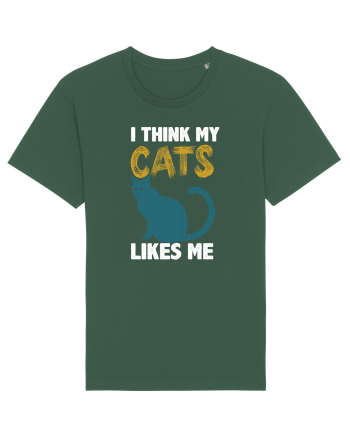 I Think Cats Likes Me Bottle Green