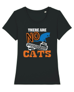 There Are No Ordinary Cats Tricou mânecă scurtă guler larg fitted Damă Expresser