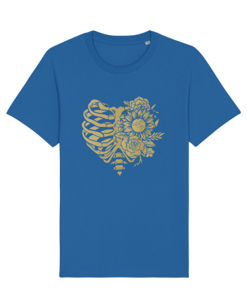 Ribs and Flowers Royal Blue