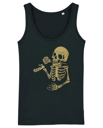 Skeleton Gold Rose Black