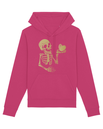 Skeleton Golden Heart Raspberry