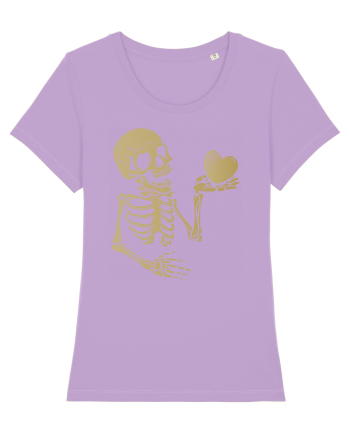 Skeleton Golden Heart Lavender Dawn