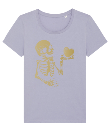 Skeleton Golden Heart Lavender