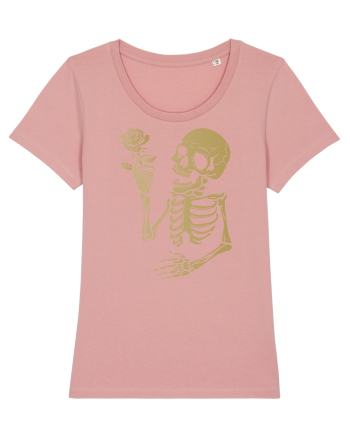 Skeleton Happy with Golden Rose Canyon Pink