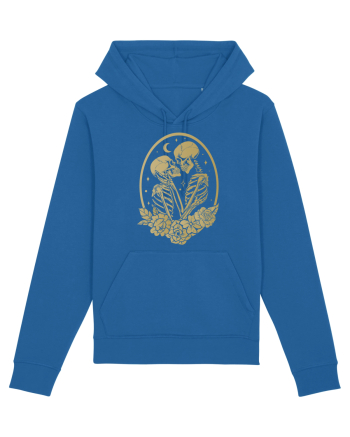 Skeleton Lovers Kiss Royal Blue