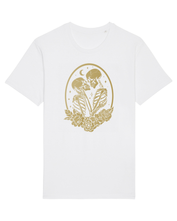 Skeleton Lovers Kiss White