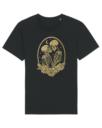 Skeleton Lovers Kiss Black