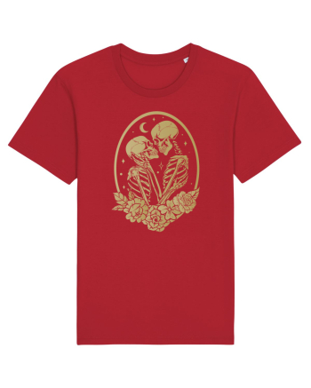 Skeleton Lovers Kiss Red