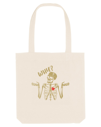 Why? Skeleton Wondering Red Heart Natural