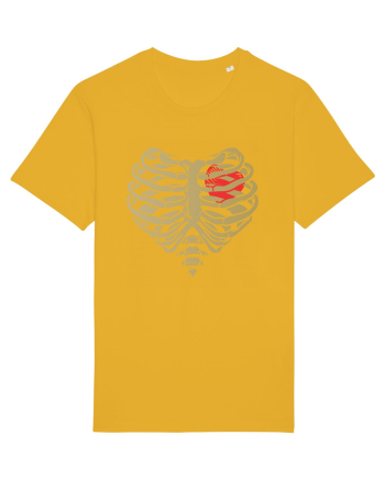 Skeleton Red Heart Golden Ribs Spectra Yellow