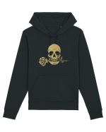 Skull with Golden Rose Hanorac Unisex Drummer