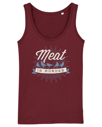 Meat is murder - blue Burgundy