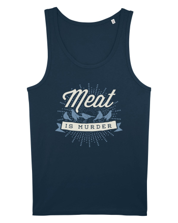Meat is murder - blue Navy