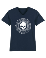 Skull wheel Tricou mânecă scurtă guler V Bărbat Presenter