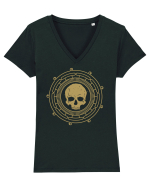 Skull mandala Tricou mânecă scurtă guler V Damă Evoker