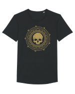 Skull mandala Tricou mânecă scurtă guler larg Bărbat Skater