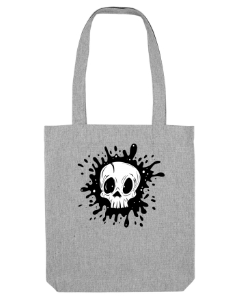 Skull illustration Heather Grey