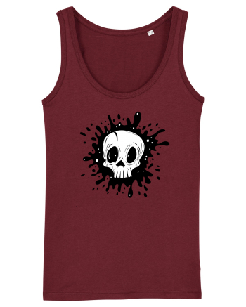 Skull illustration Burgundy