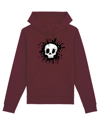 Skull illustration Burgundy