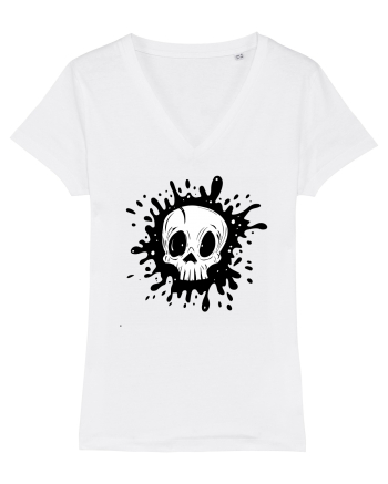 Skull illustration White