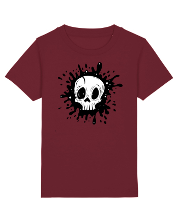 Skull illustration Burgundy