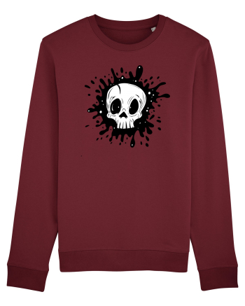 Skull illustration Burgundy