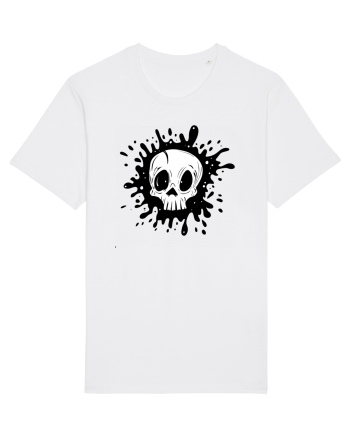 Skull illustration White