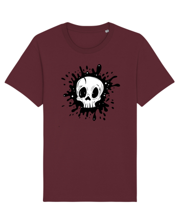 Skull illustration Burgundy