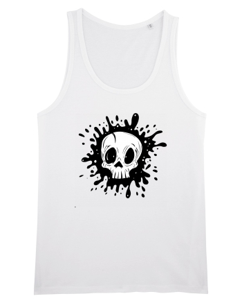 Skull illustration White