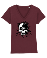 Craniu  Tricou mânecă scurtă guler V Damă Evoker