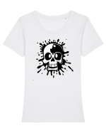 Craniu  Tricou mânecă scurtă guler larg fitted Damă Expresser