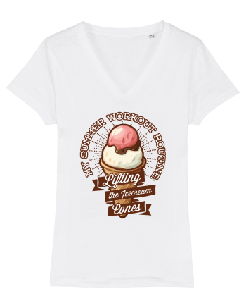 Sport de vara - lifting icecream cones White