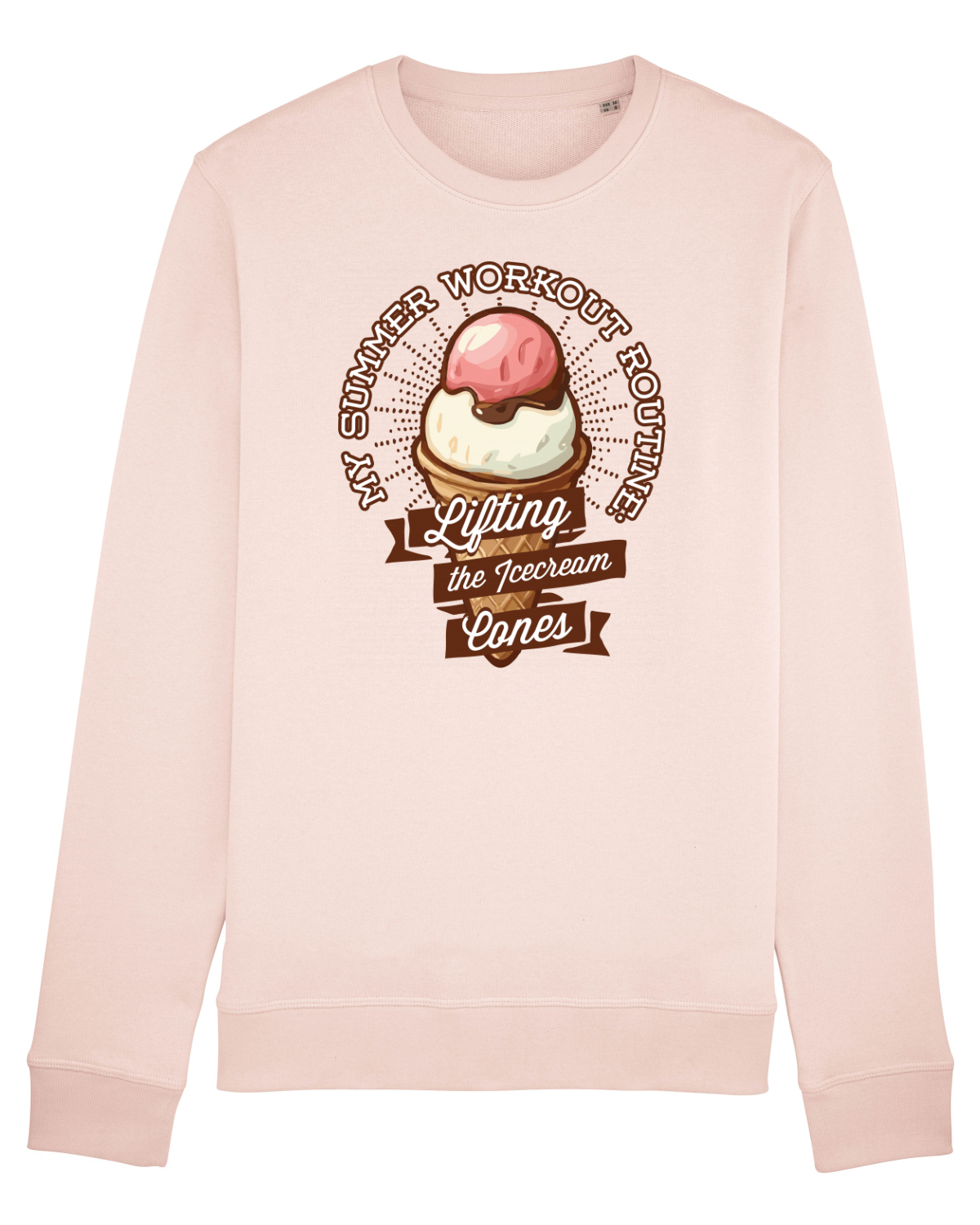 Bluză mânecă lungă Unisex Rise Candy Pink