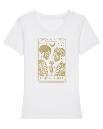 The Lovers Celestial Tarot White