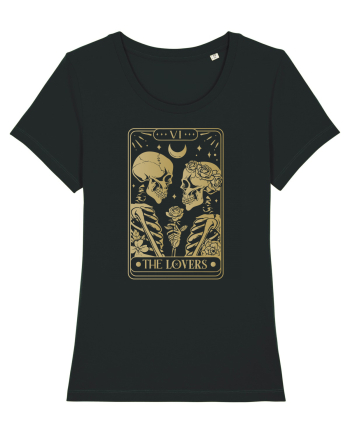 The Lovers Celestial Tarot Black