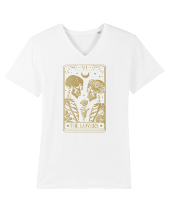 The Lovers Celestial Tarot White