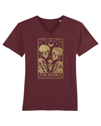 The Lovers Celestial Tarot Burgundy