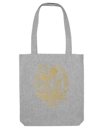 The Lovers Golden Flowers Celestial Heather Grey