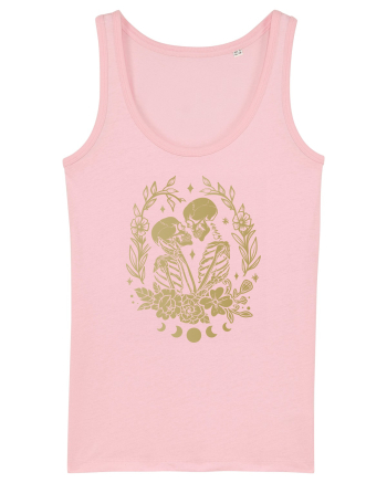 The Lovers Golden Flowers Celestial Cotton Pink