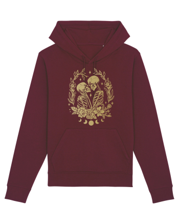 The Lovers Golden Flowers Celestial Burgundy