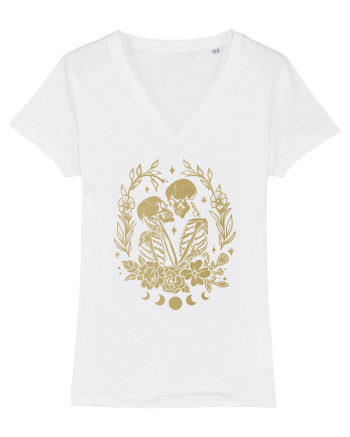 The Lovers Golden Flowers Celestial White