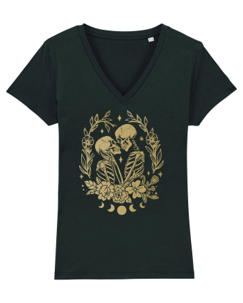 The Lovers Golden Flowers Celestial Black